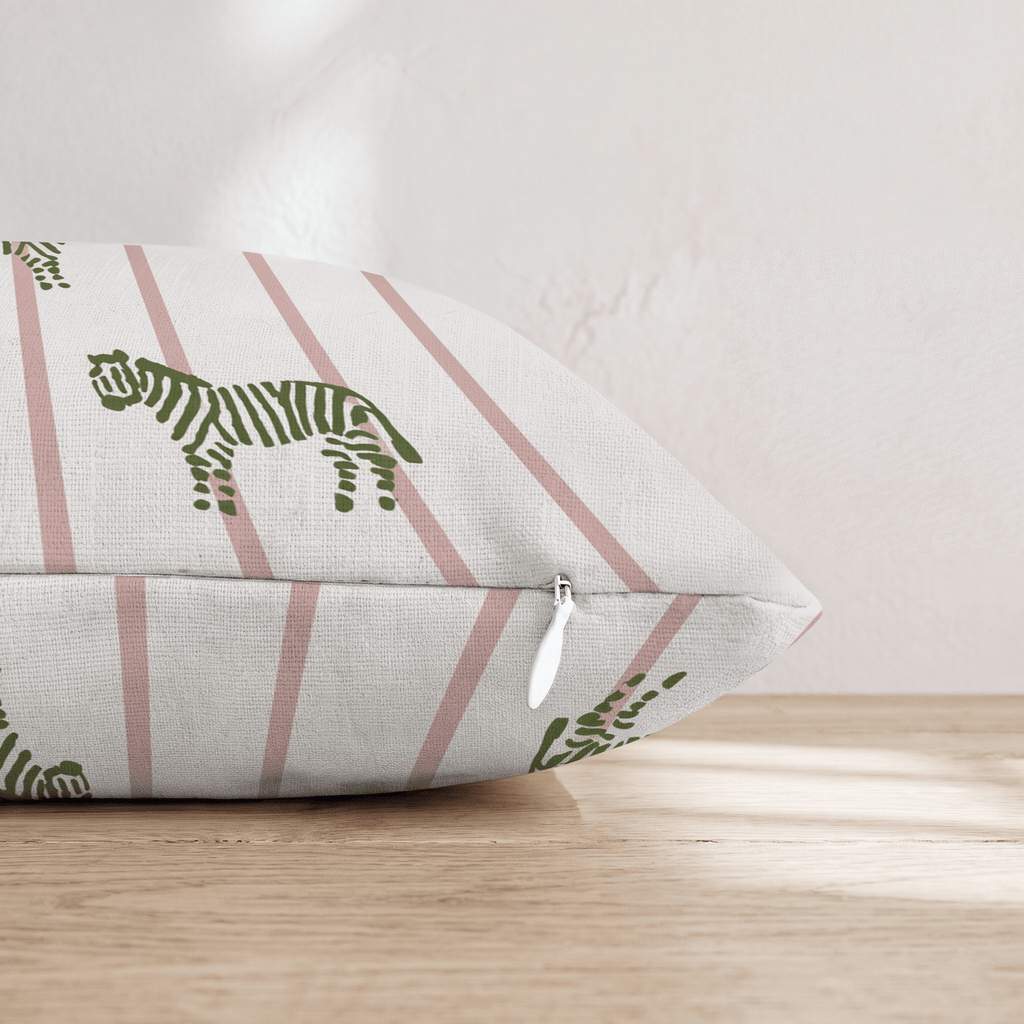 Zebra Stripes Throw Pillow - Hillcroft Home