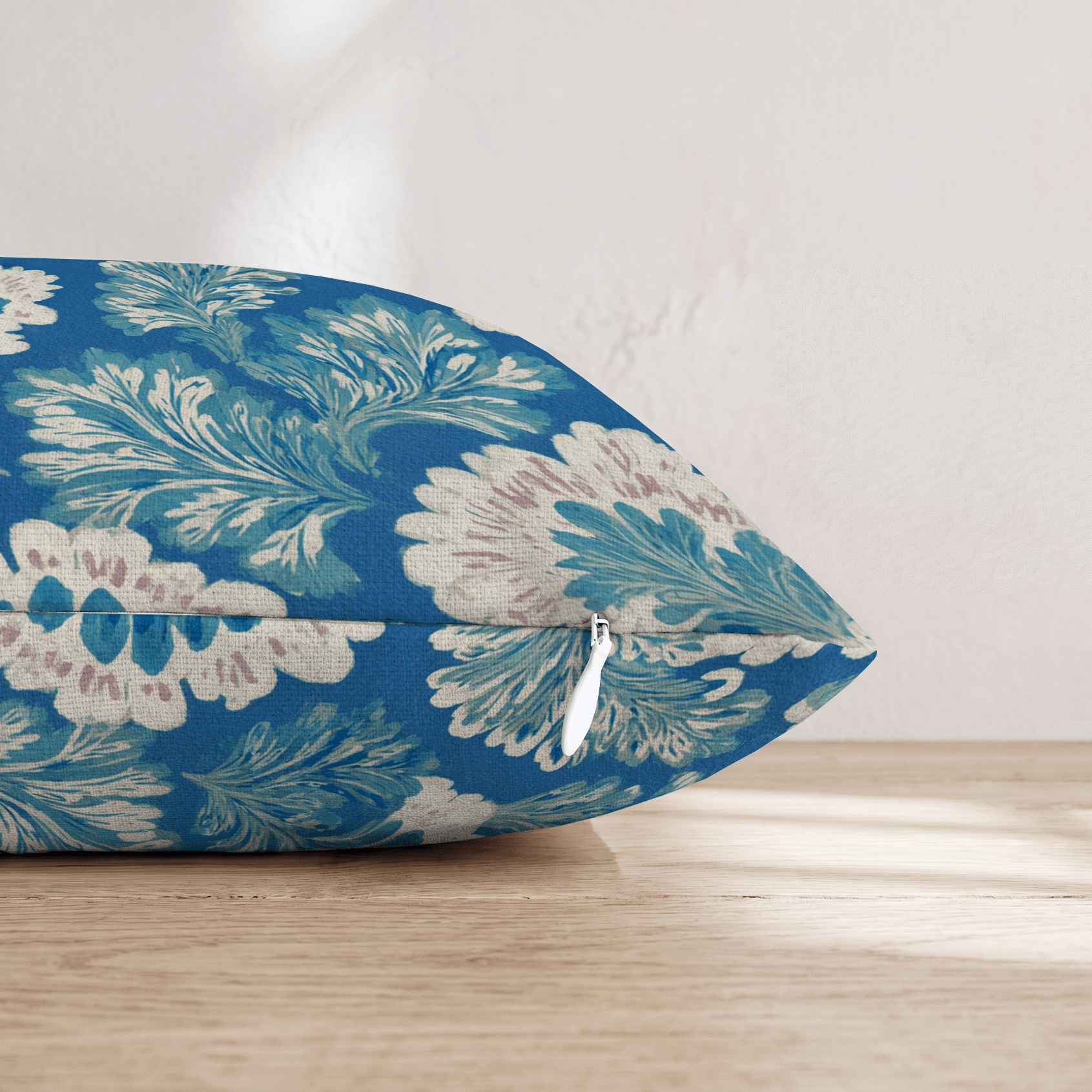 Zelda Blues Throw Pillow - Hillcroft Home